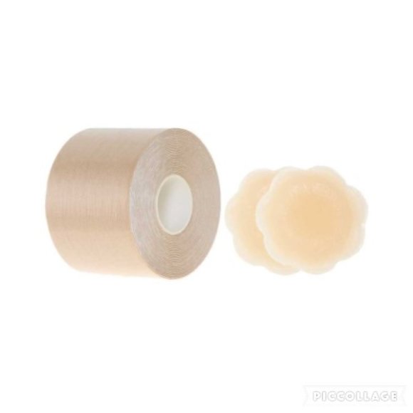 THANK US LATER Body Tape + 1 Nipple Covers | Lift & Support | Nude | OS - Picture 2 of 7